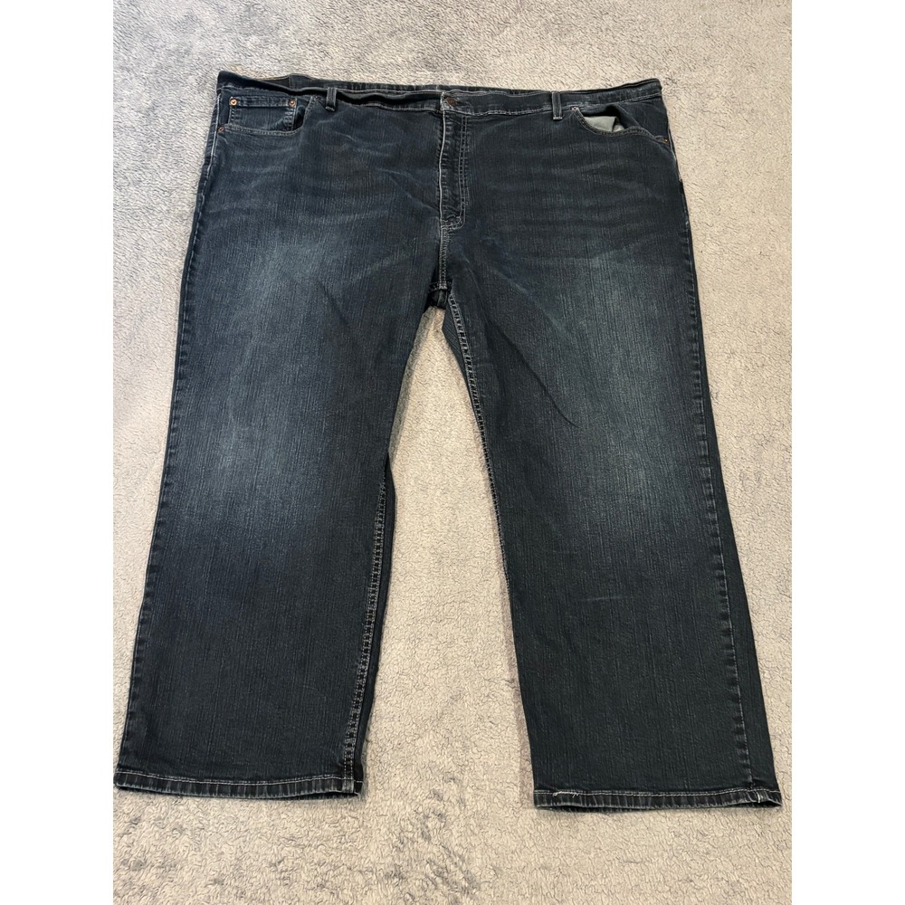 Levis 559 Relaxed Straight Jeans Mens 54x30 Dark Wash Blue Denim Pants